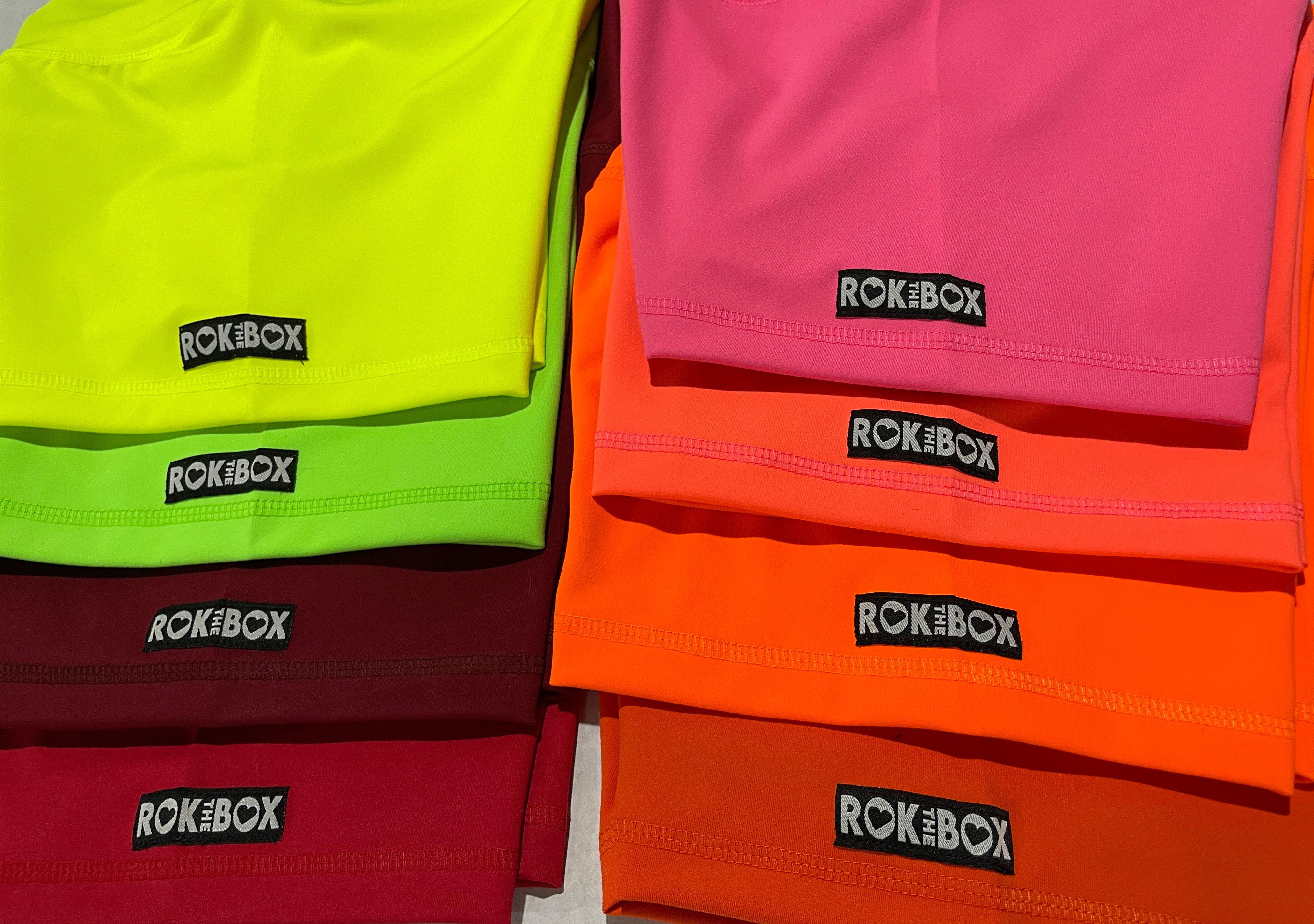 NEON ORANGE Luxe Hybrid Shorts No Pockets