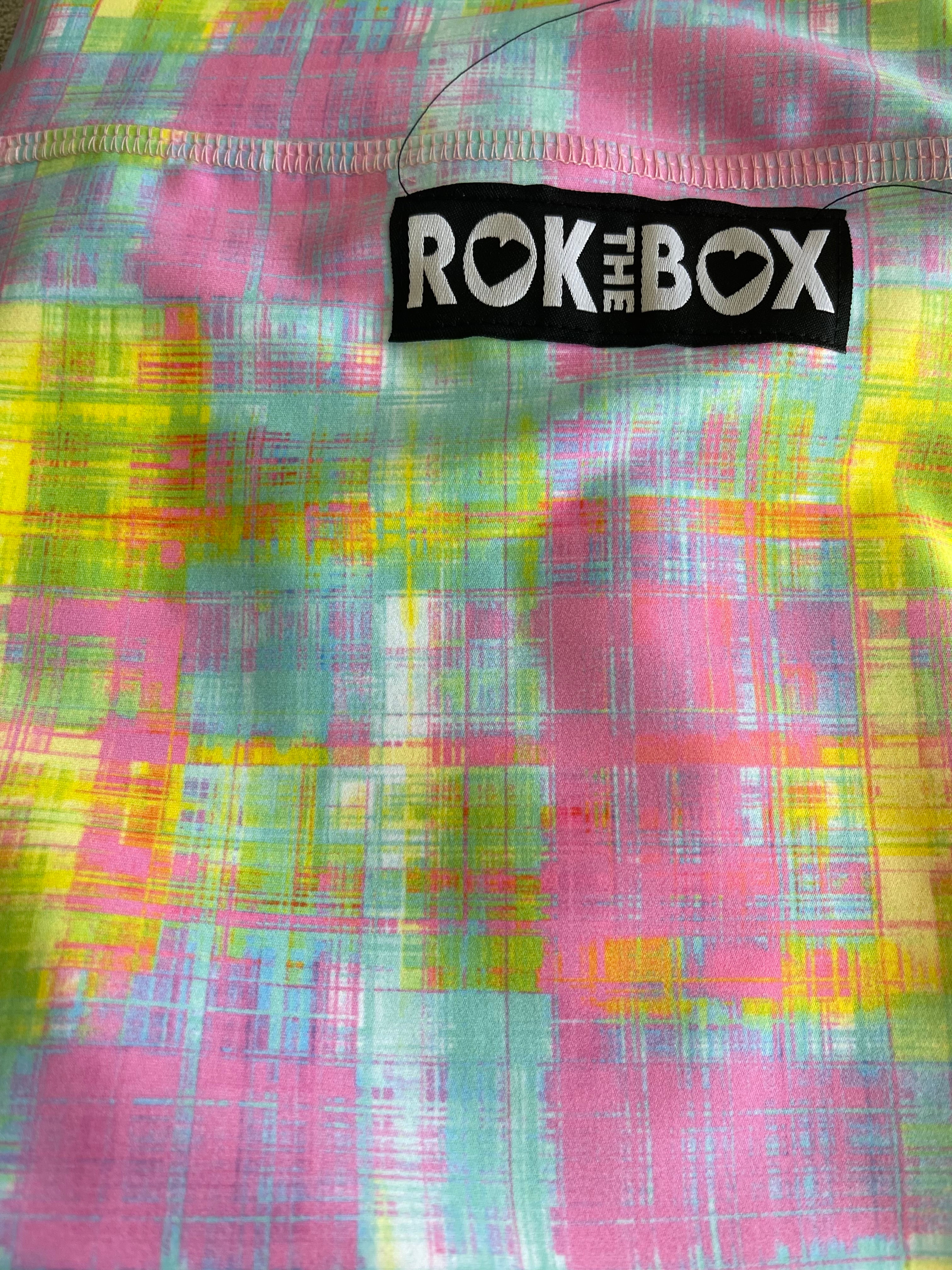 Spring Plaid FLEX - Midrise Hybrid Shorts No Pockets