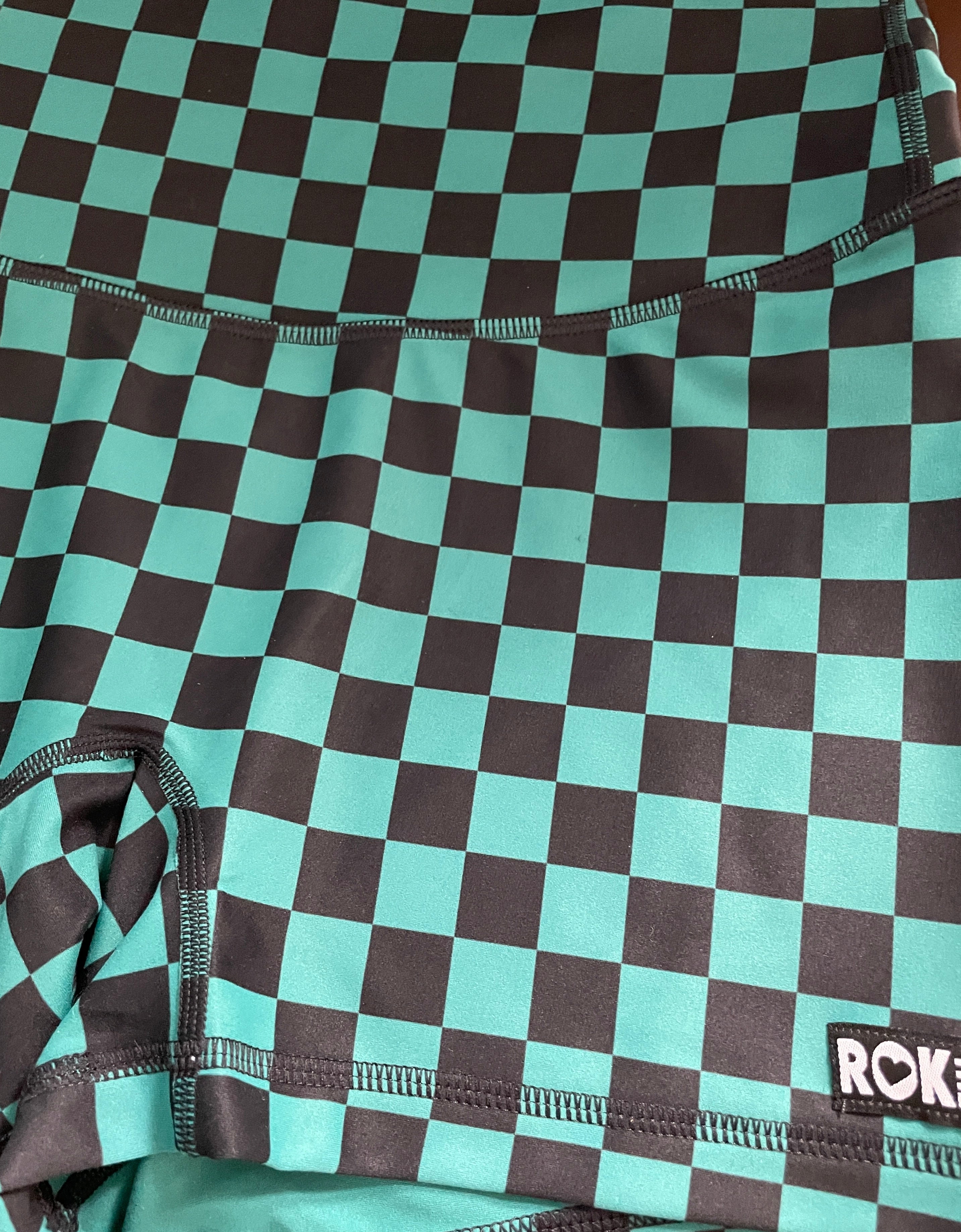 EMERALD CHECK 4 INCH V NFS Shorts No Pockets