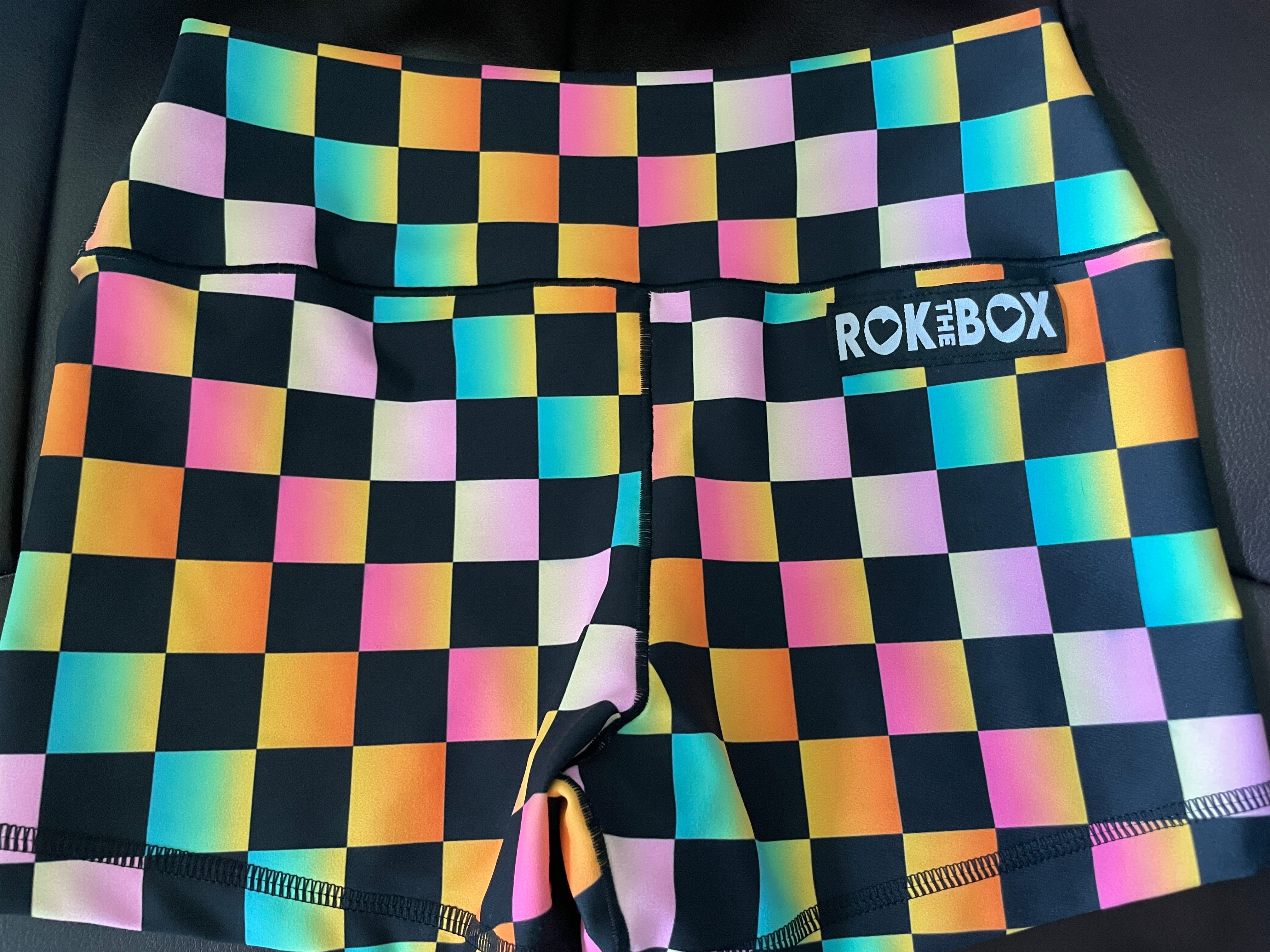 Ombre Chex Midrise Small 3.5"inseam sample- Flex Fabric