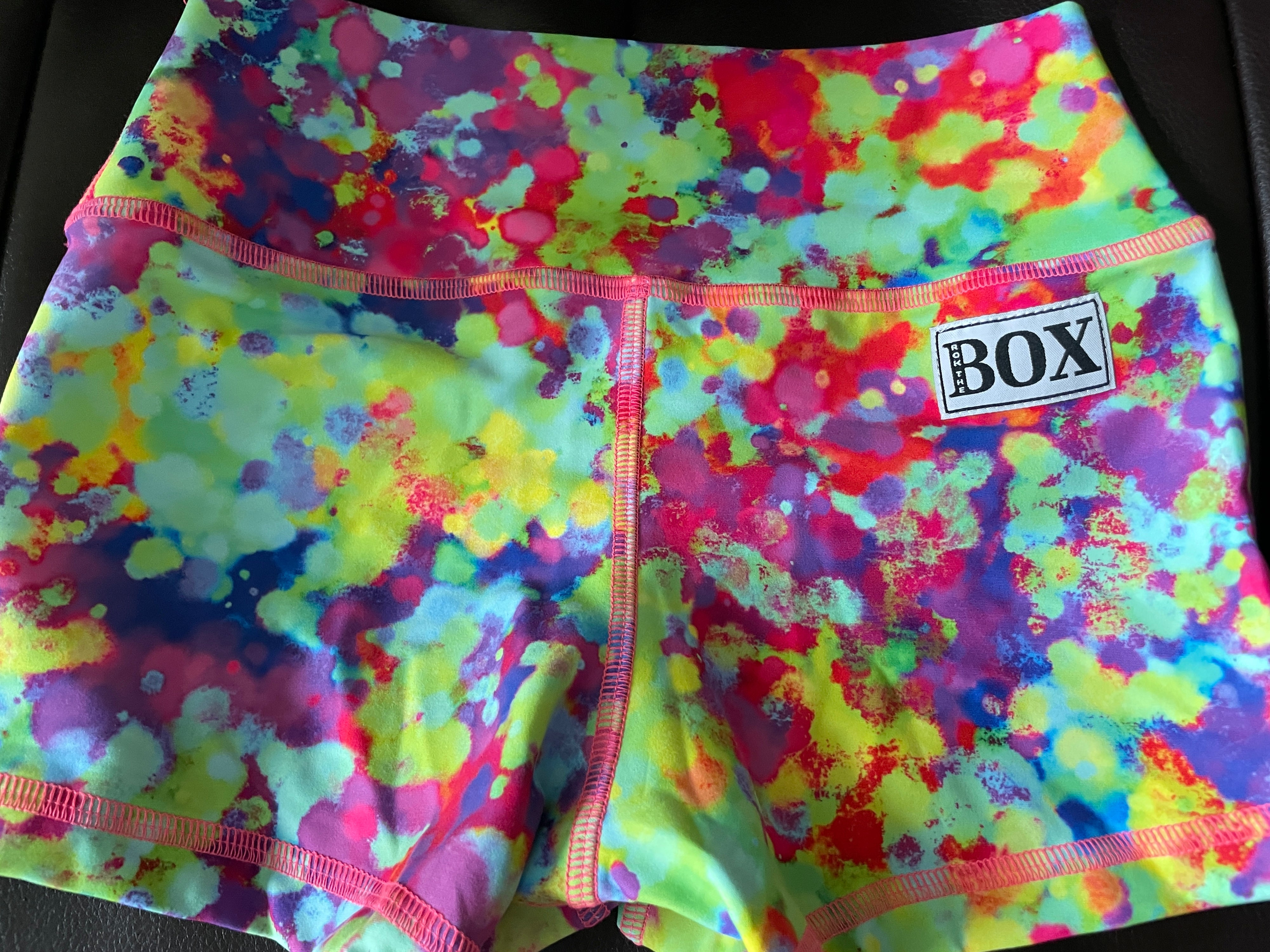 Technicolor Splatter Midrise X Small 2.5"inseam - Flex Fabric