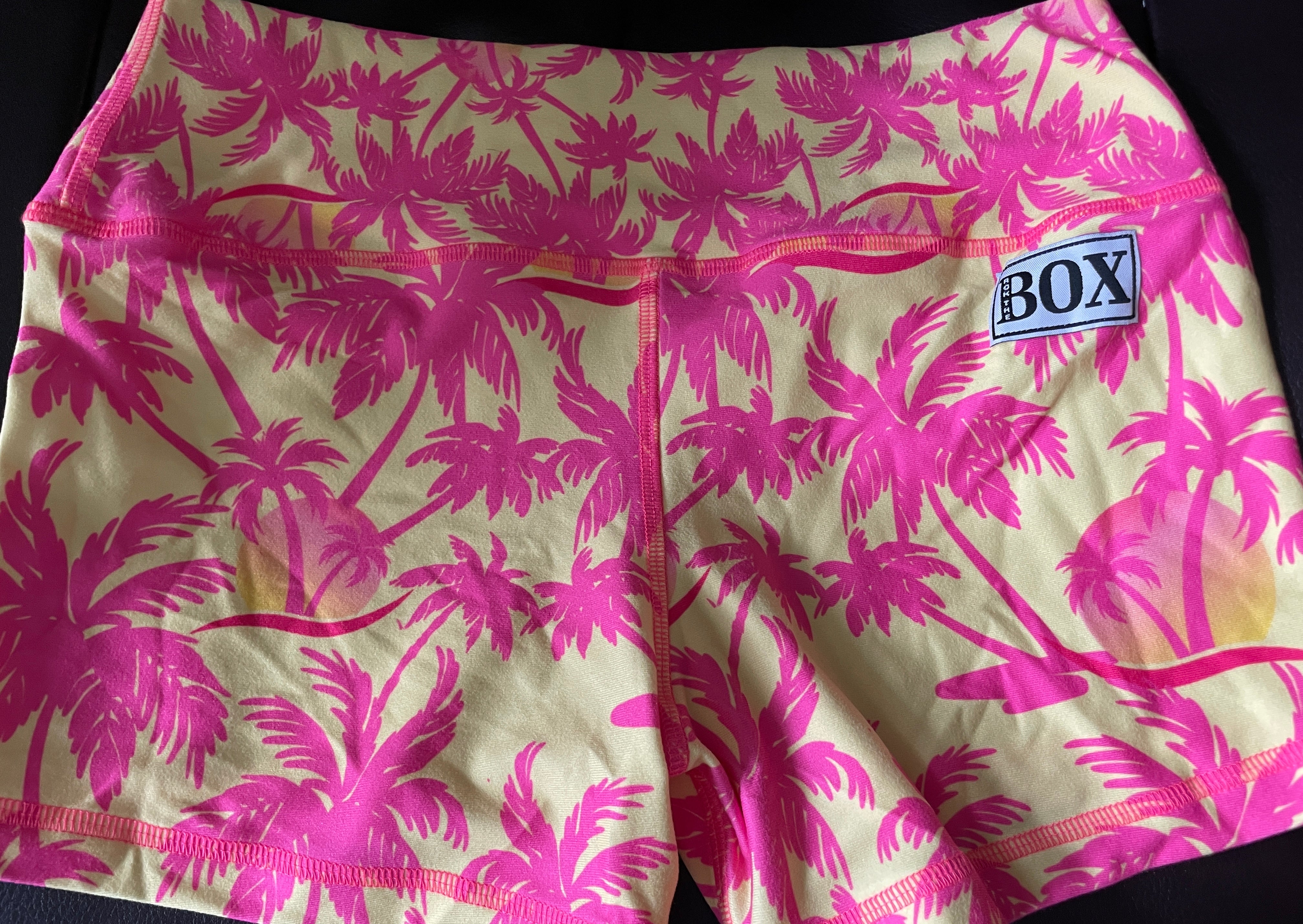 Pink Palms Midrise Medium 3"inseam - OG Fabric
