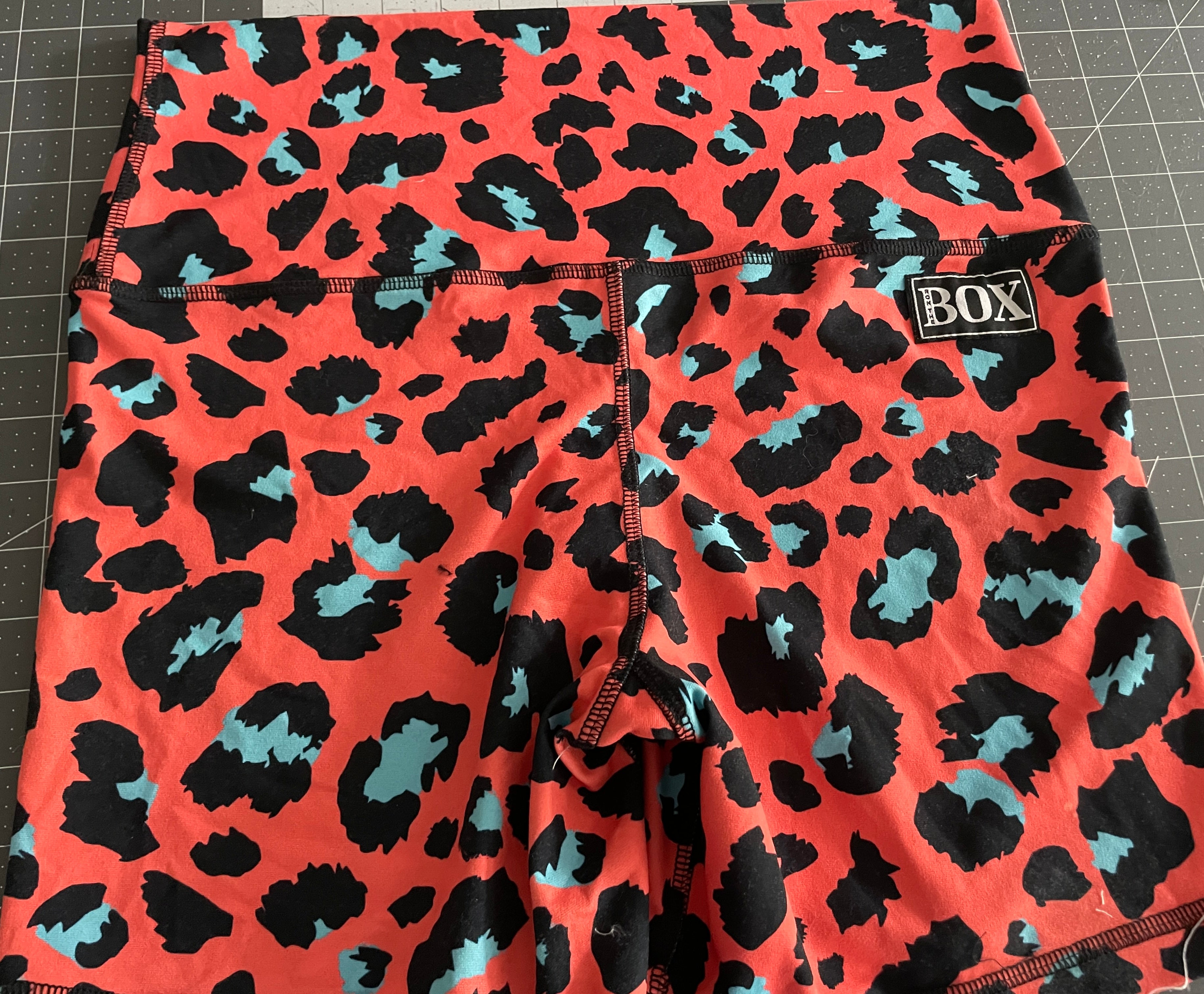 ORANGE TEAL LEO 6"inseam HIGHRISE - OG Fabric