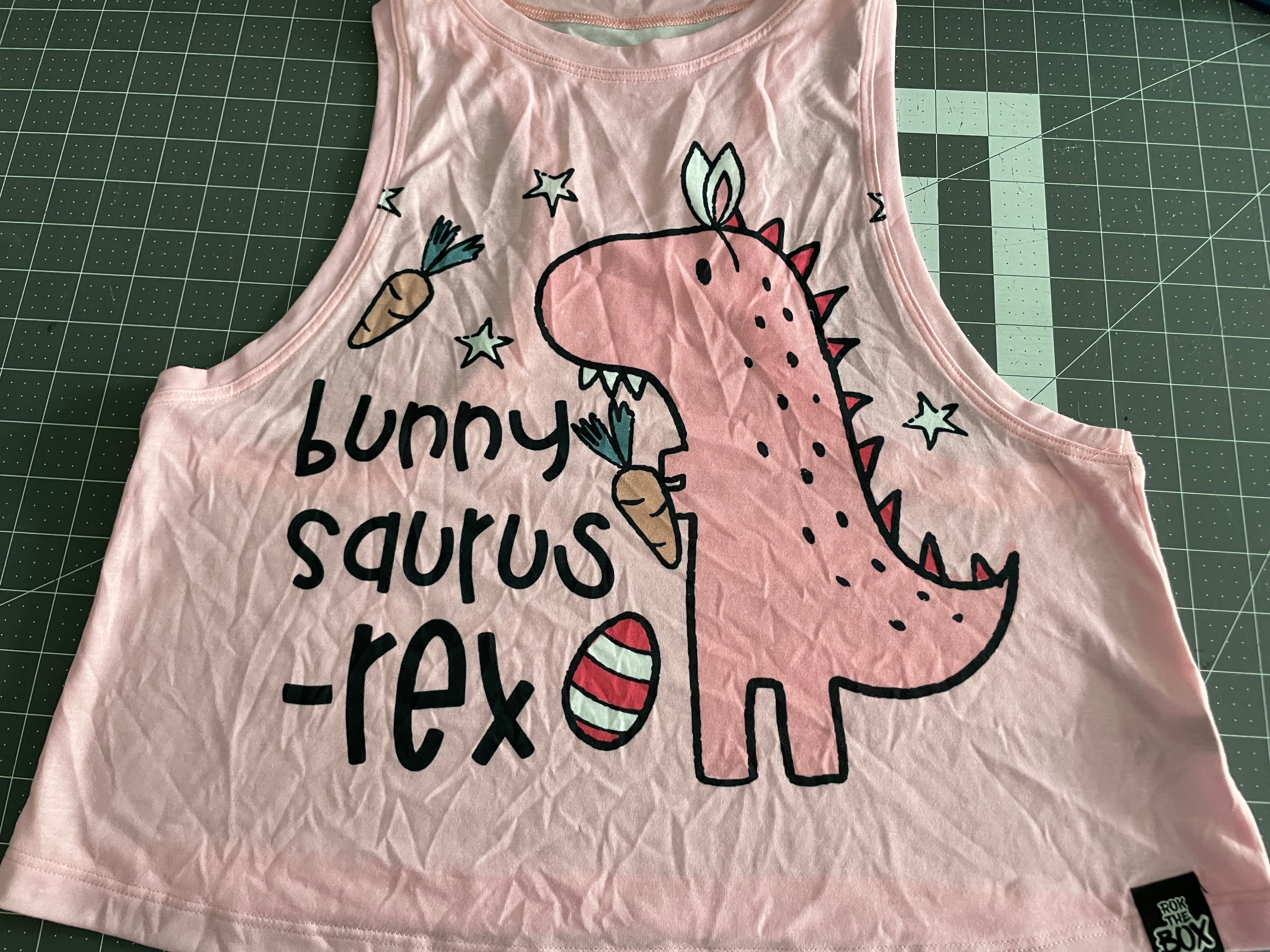 BUNNY SAURUS - Freedom CROPPED Tank SMALL