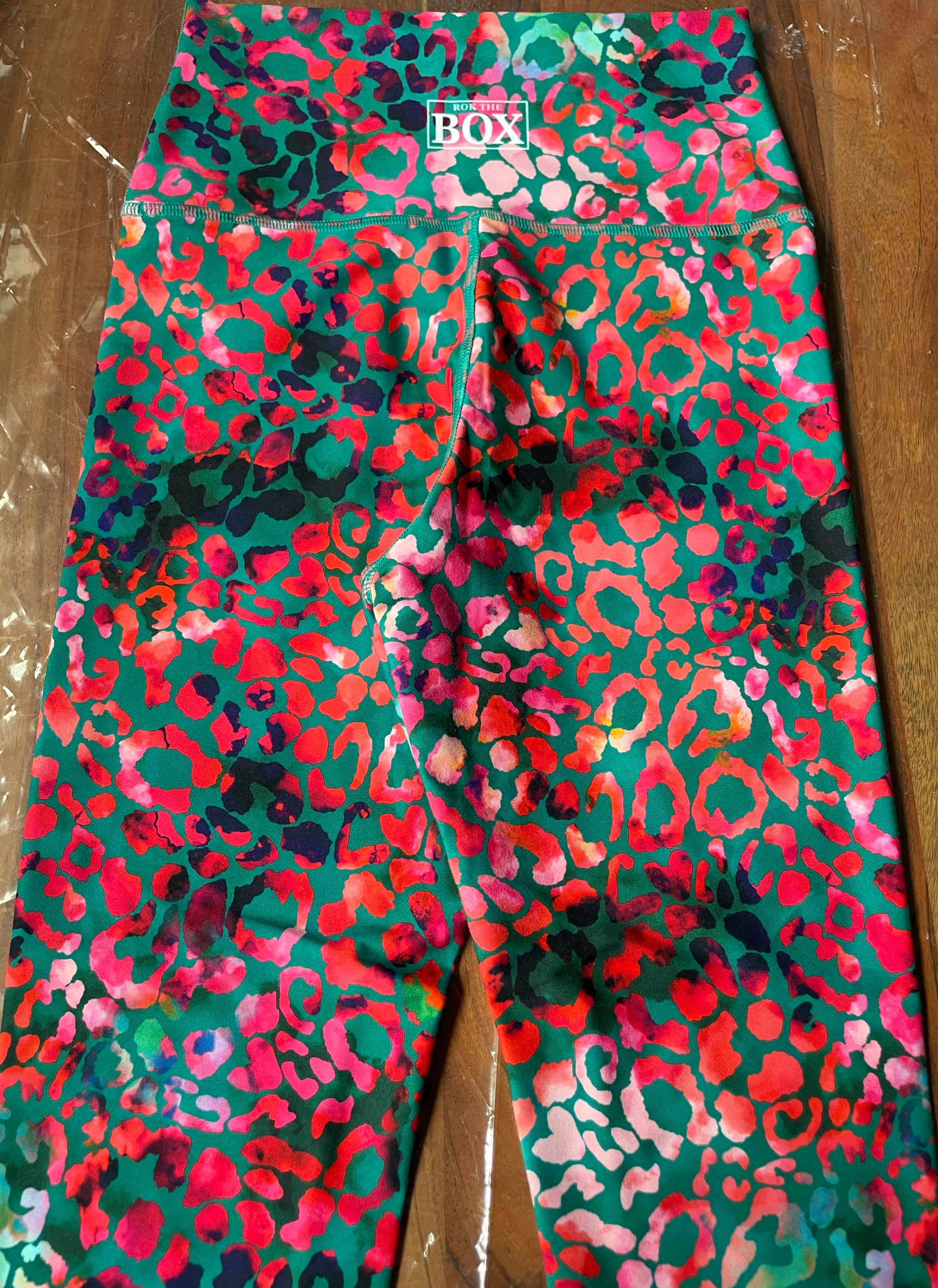 EMERALD FIRE LEO REGULAR Legging SMALL 25" Inseam - HYBRID Fabric