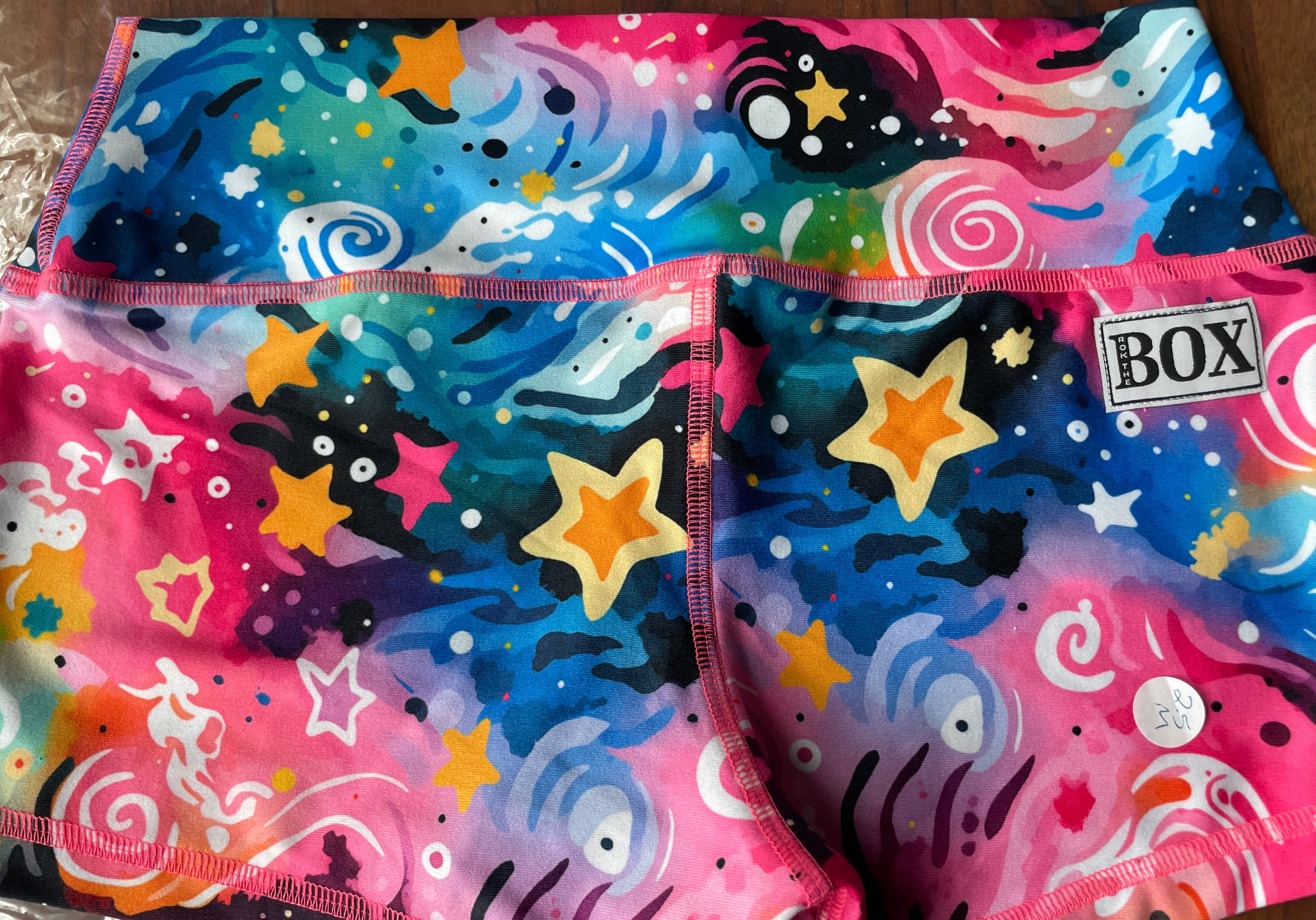 WATERCOLOR SKY MIDRISE 2.5"inseam MEDIUM- OG FabriC
