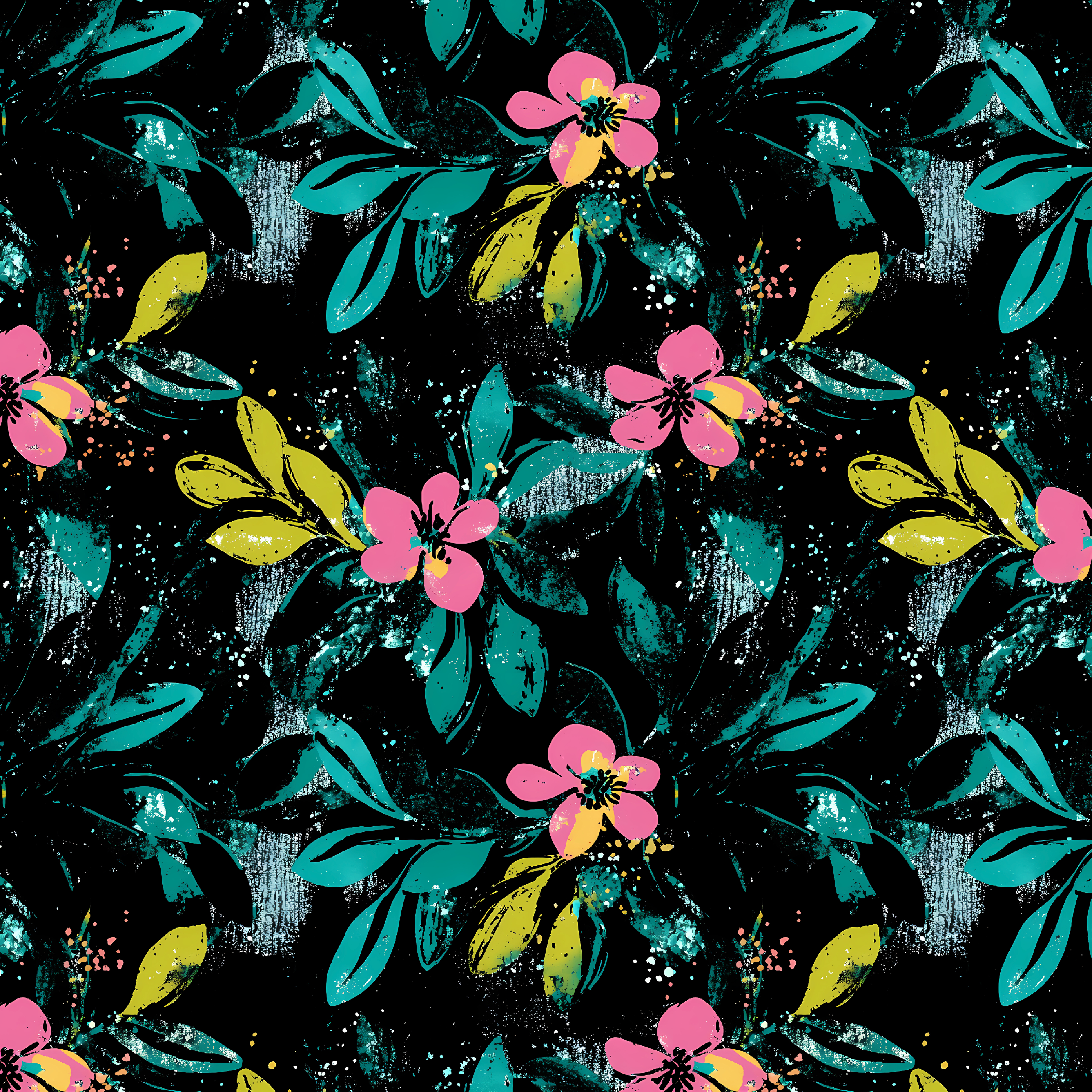 Flurry Floral ROK Leggings With Pockets