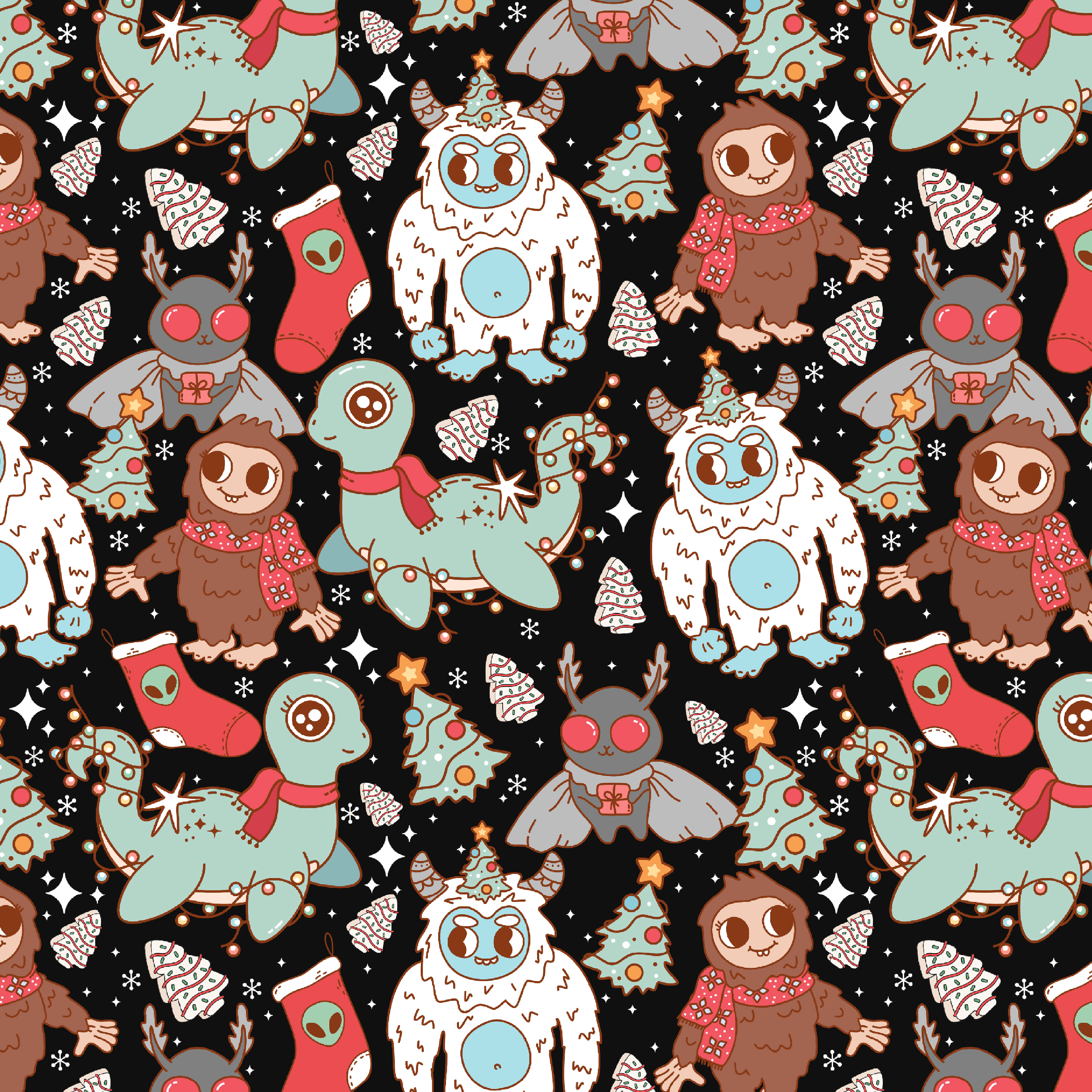 Cryptid Holiday ROK Leggings No Pockets