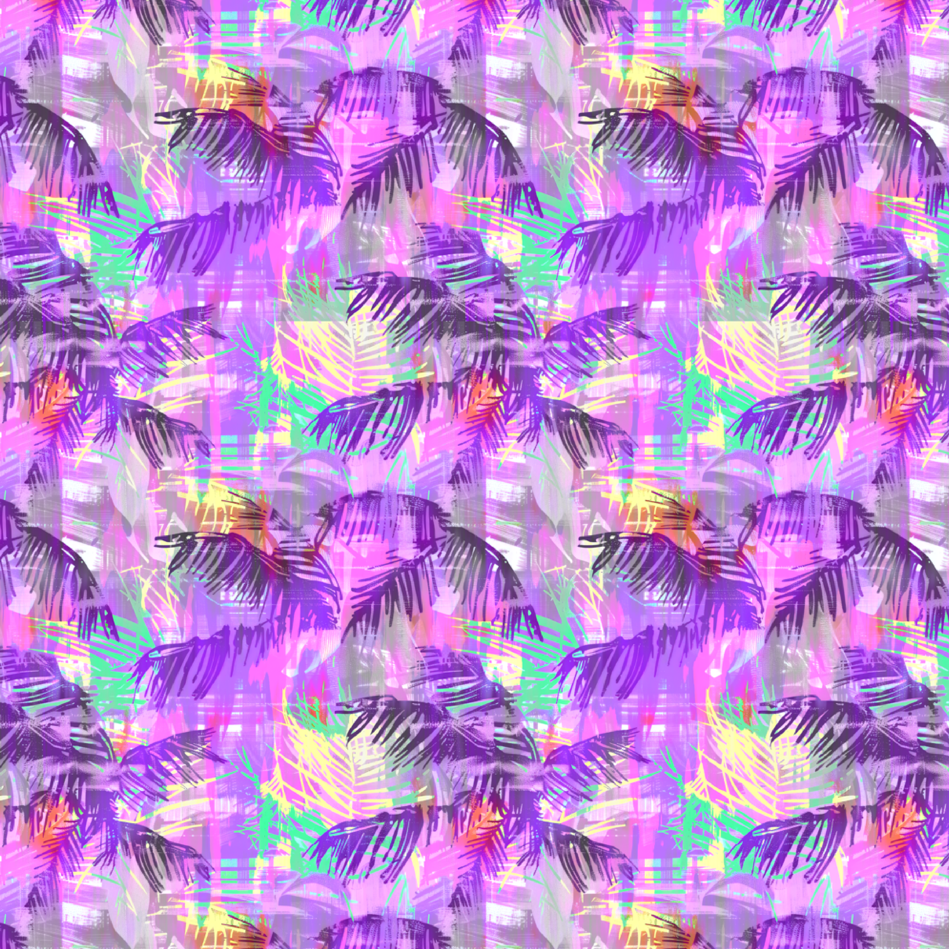 Palm Purple Midrise Hybrid Shorts No Pockets