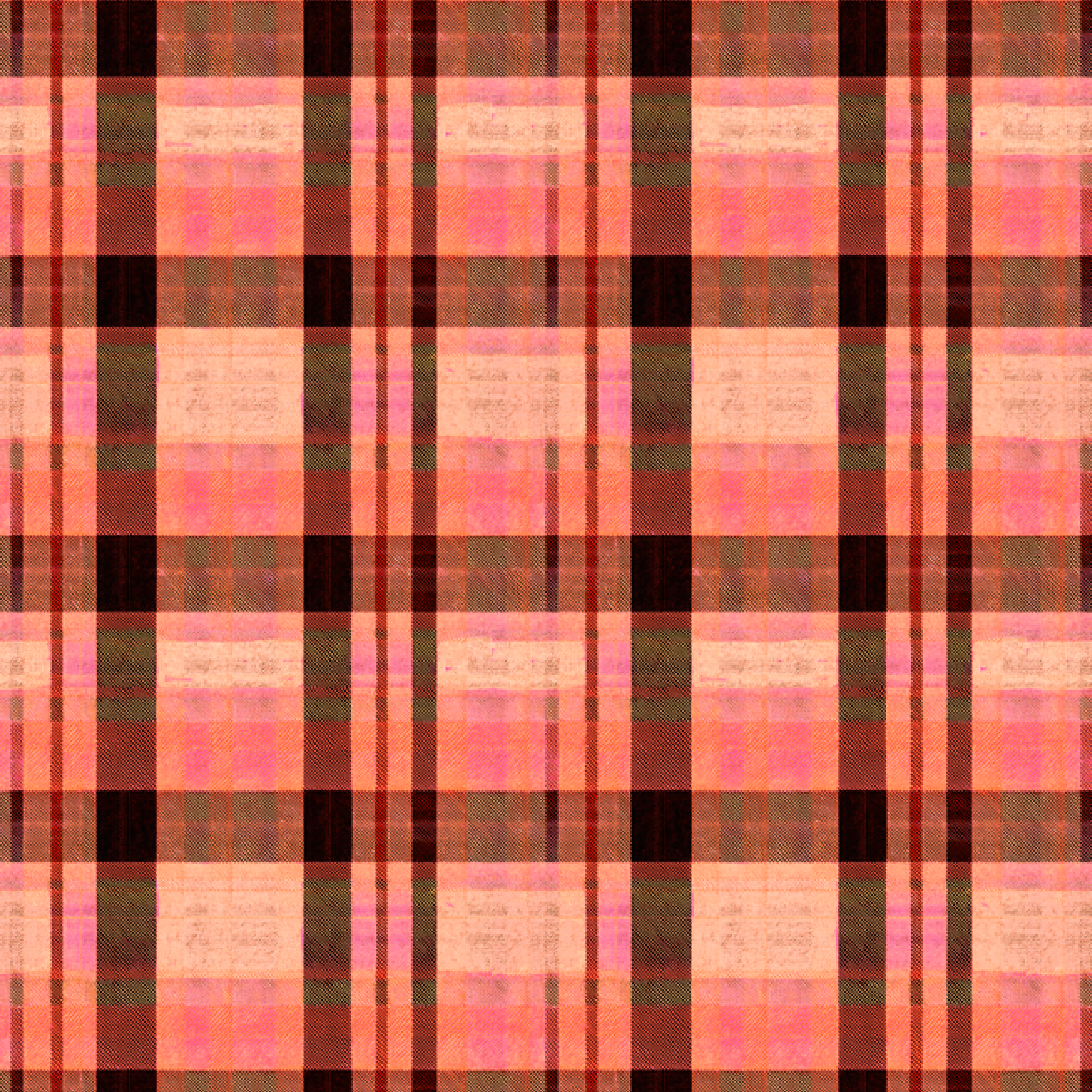 Plaid In Peach V NFS Shorts No Pockets