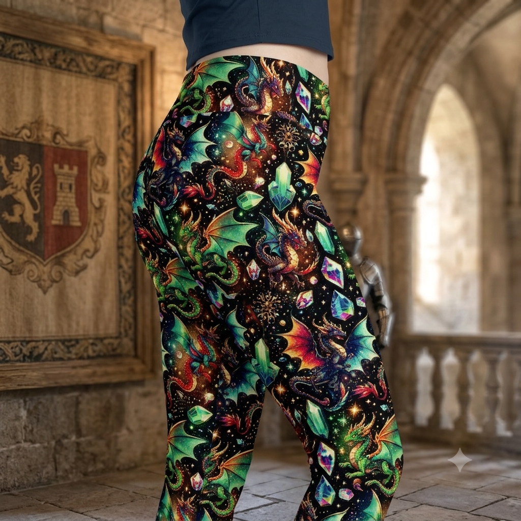 Crystal Dragons ROK Leggings With Pockets
