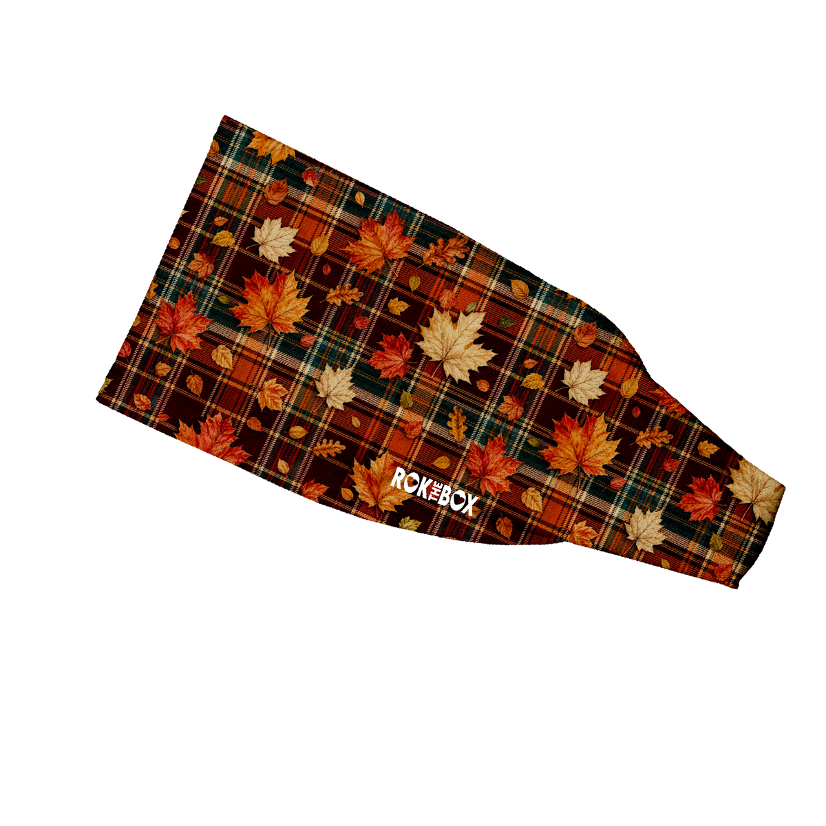 Plaid Leaf 4” Headband