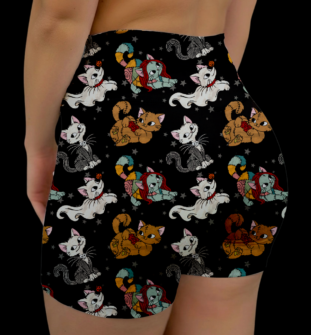 Kitty Nightmare Midrise Shorts No Pockets