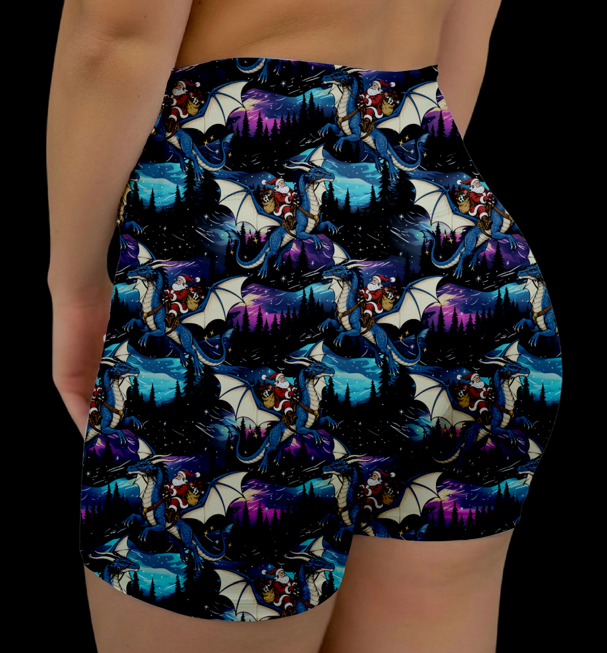 Santa’s Dragon VNFS Shorts With Pockets
