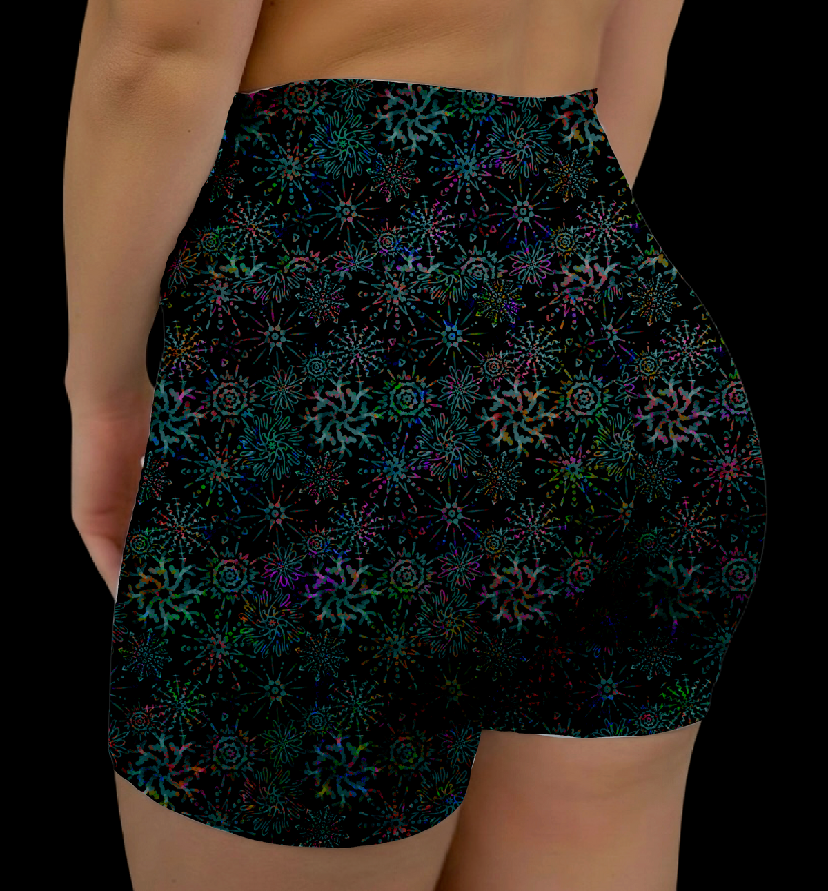 Mint Frost Midrise Shorts No Pockets