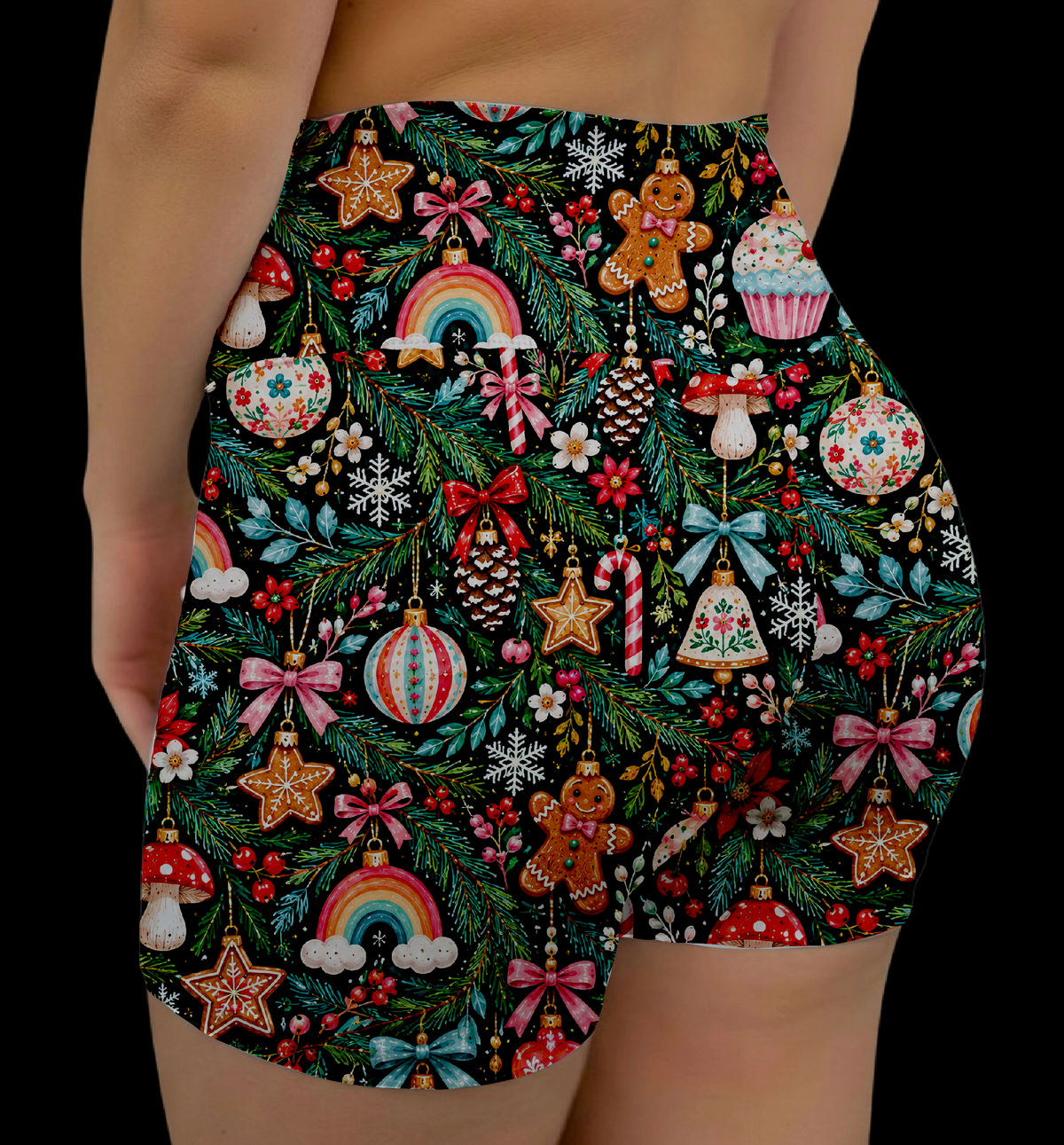 Sweet Ornaments Hybrid Shorts With Pockets