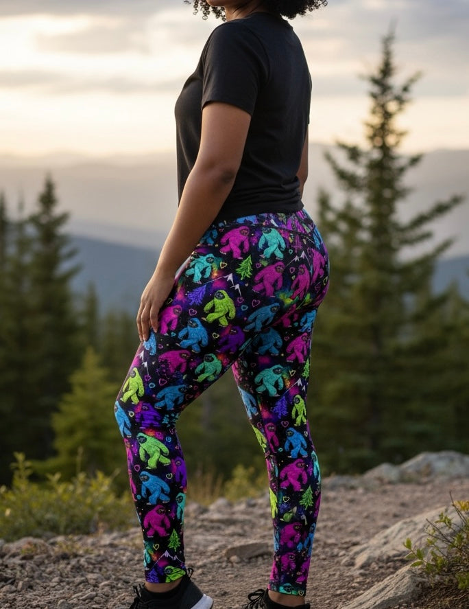 Trippy Yeti Hero Leggings No Pockets