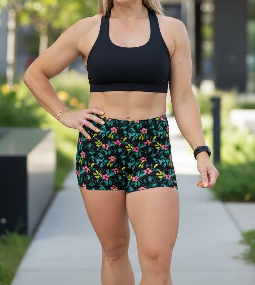 Flurry Floral V NFS Shorts With Pockets