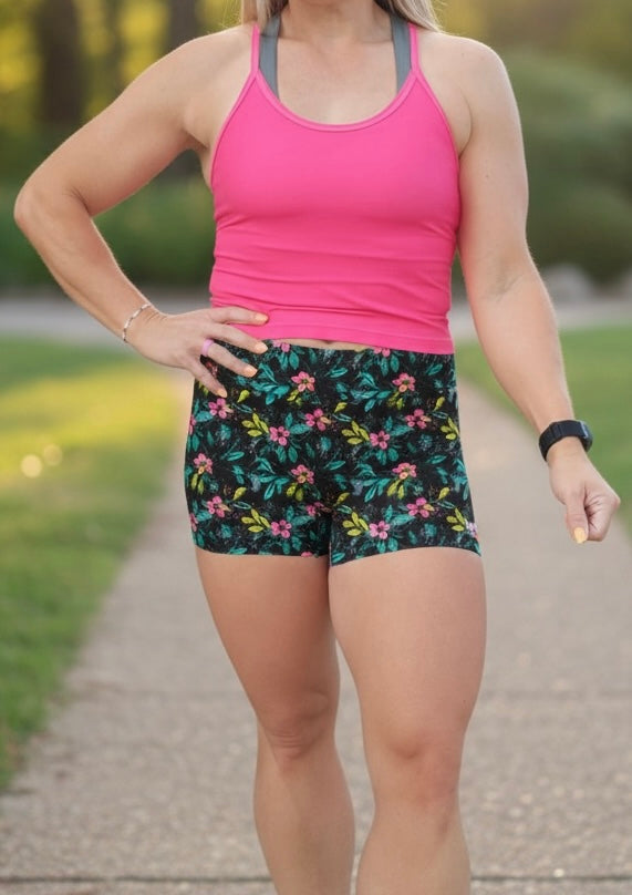 Flurry Floral Hero Shorts No Pockets