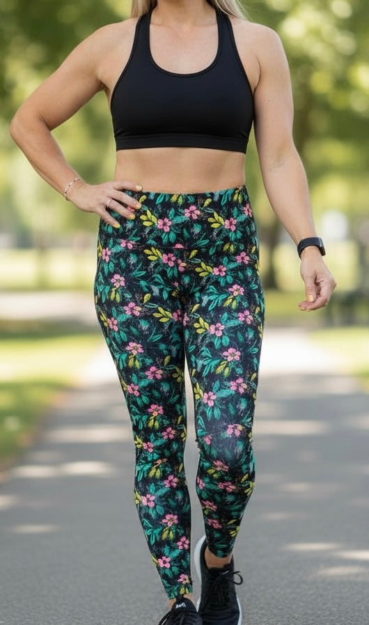 Flurry Floral Hero Leggings No Pockets
