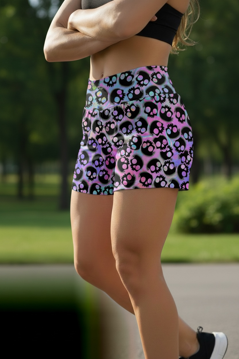 Swirl Skulls Yogi Short