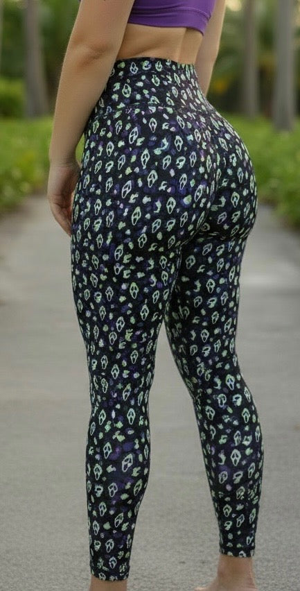 Spooky Cheetah ROK Leggings With Pockets