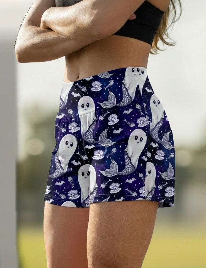 Mermaid Boo Yogi Short
