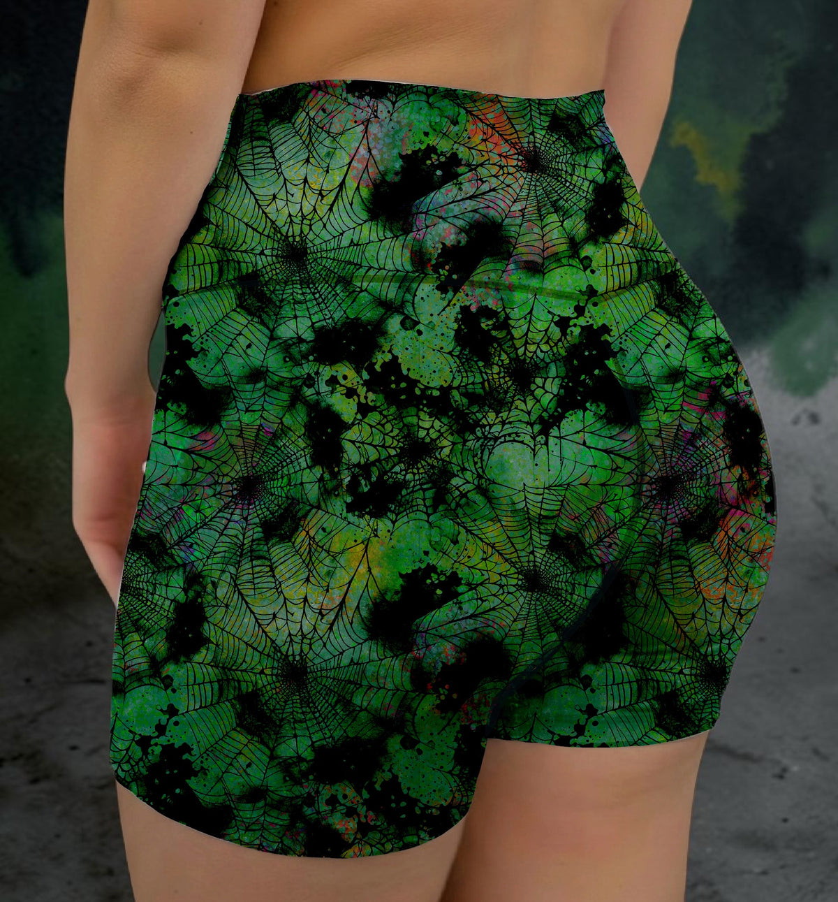 Green Webs VNFS Shorts No Pockets