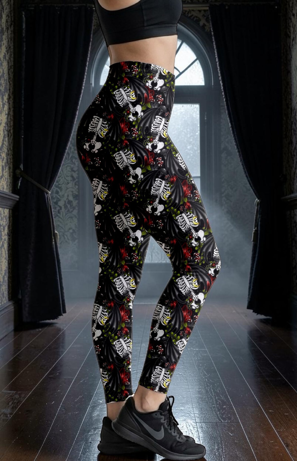 Bat Bones ROK Leggings With Pockets