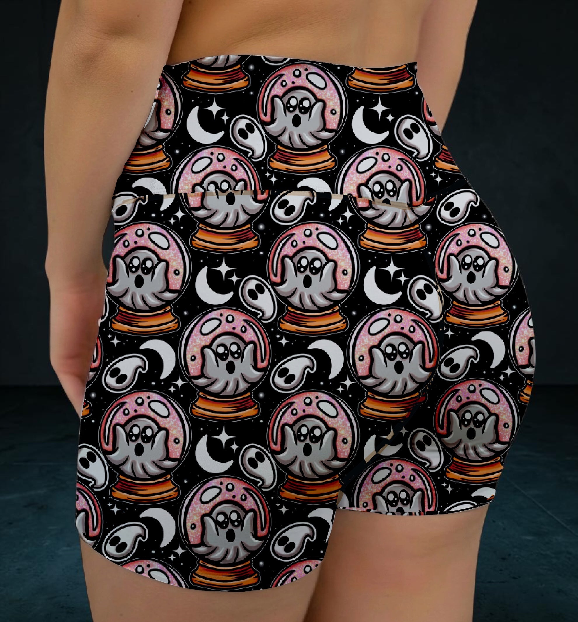 Crystal Ball Boo VNFS Shorts No Pockets