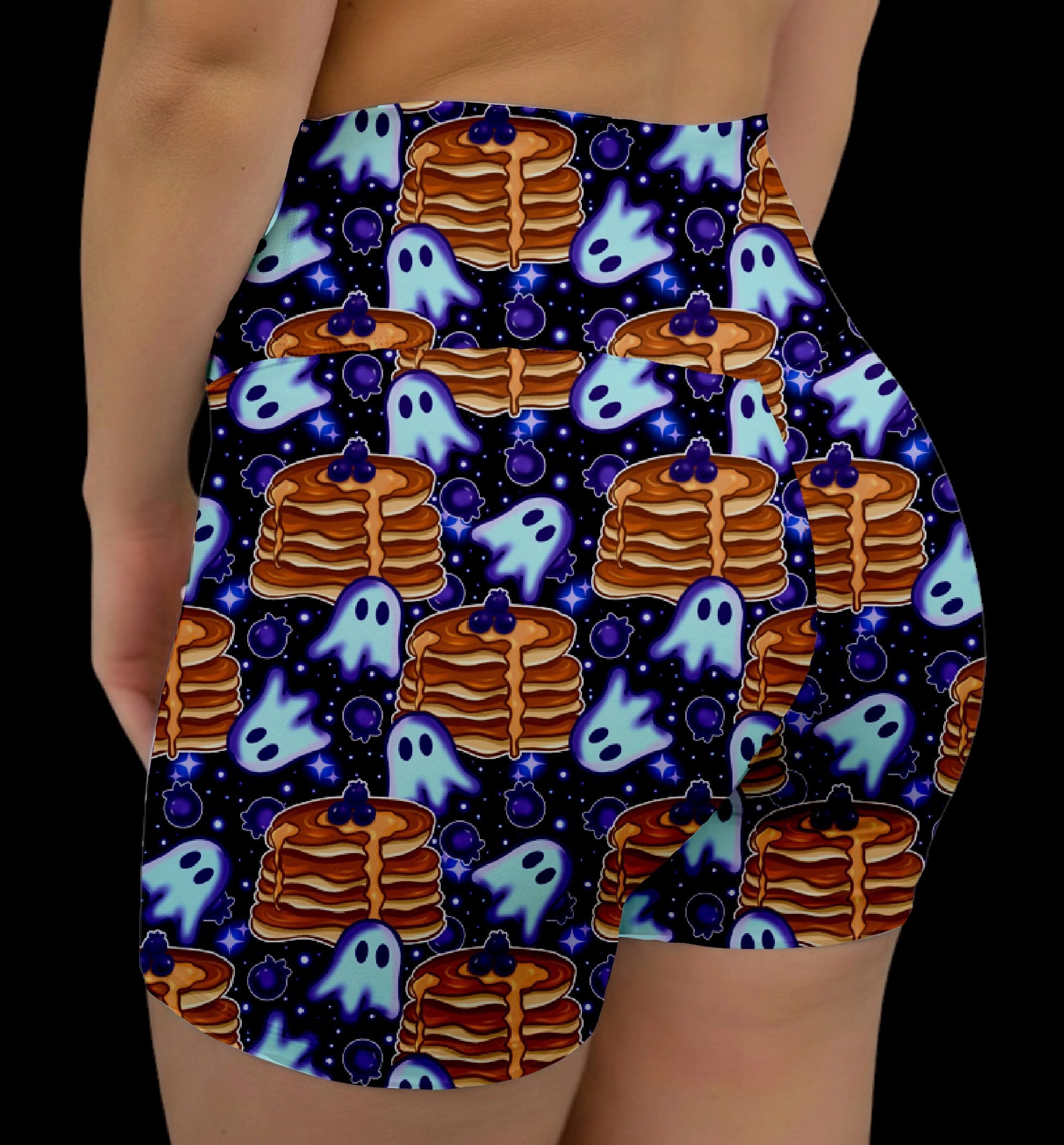 Boo Berry Cakes Midrise Shorts No Pockets