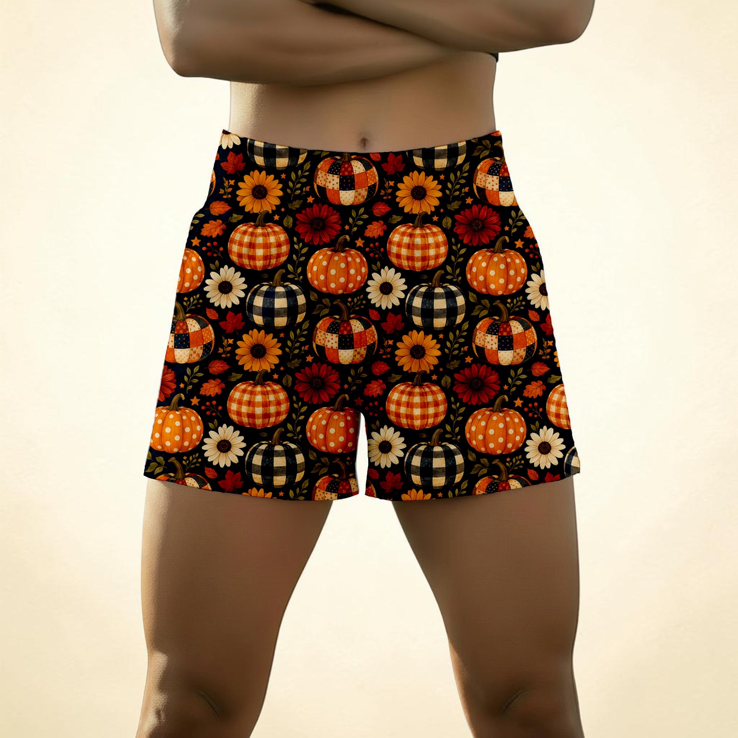 Patched Pumpkins Yogi Short