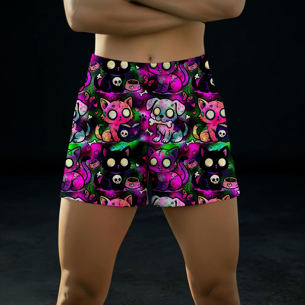 Magenta Zombie Pet Yogi Short