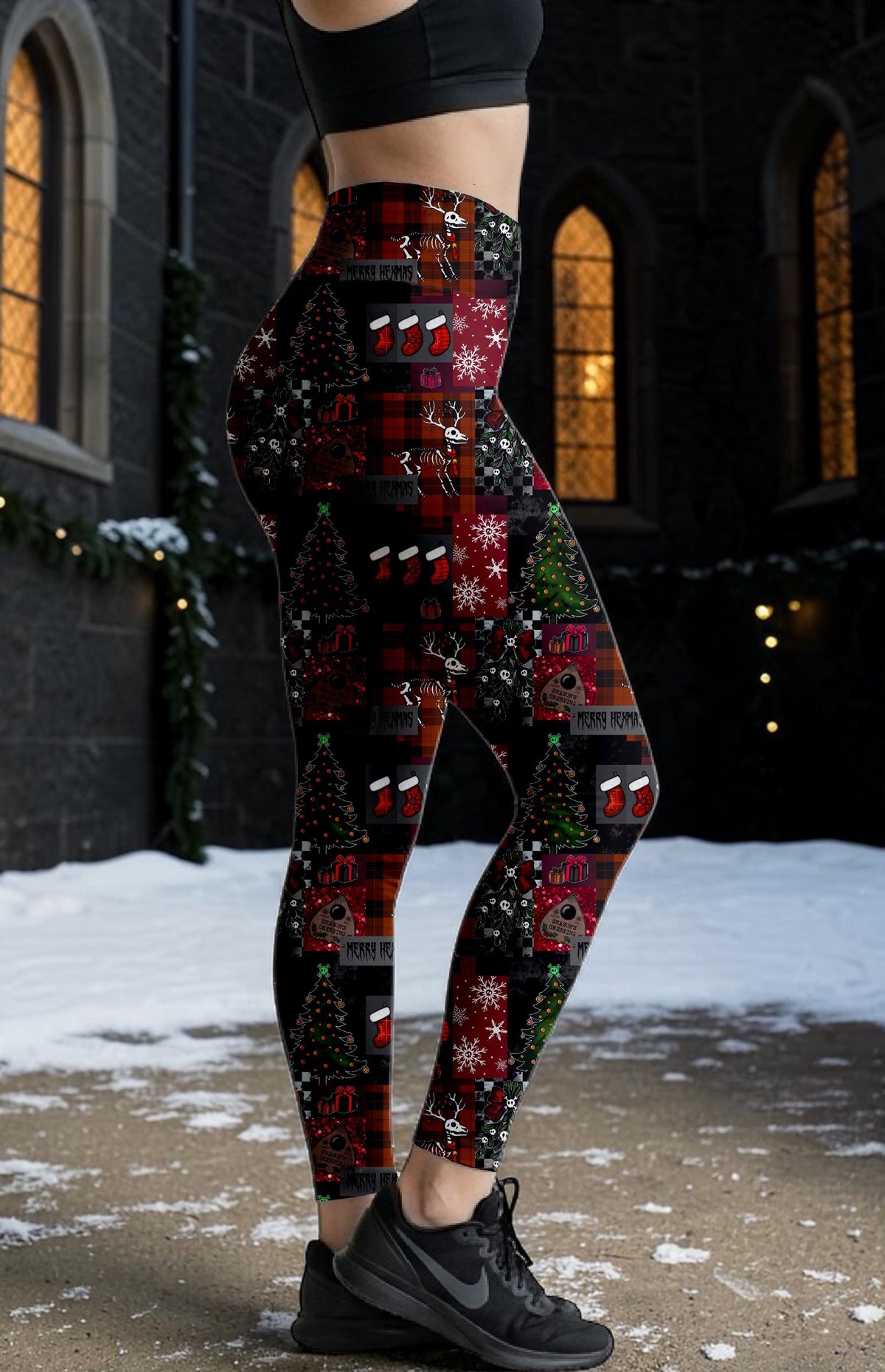 Merry Hexmas ROK Leggings With Pockets