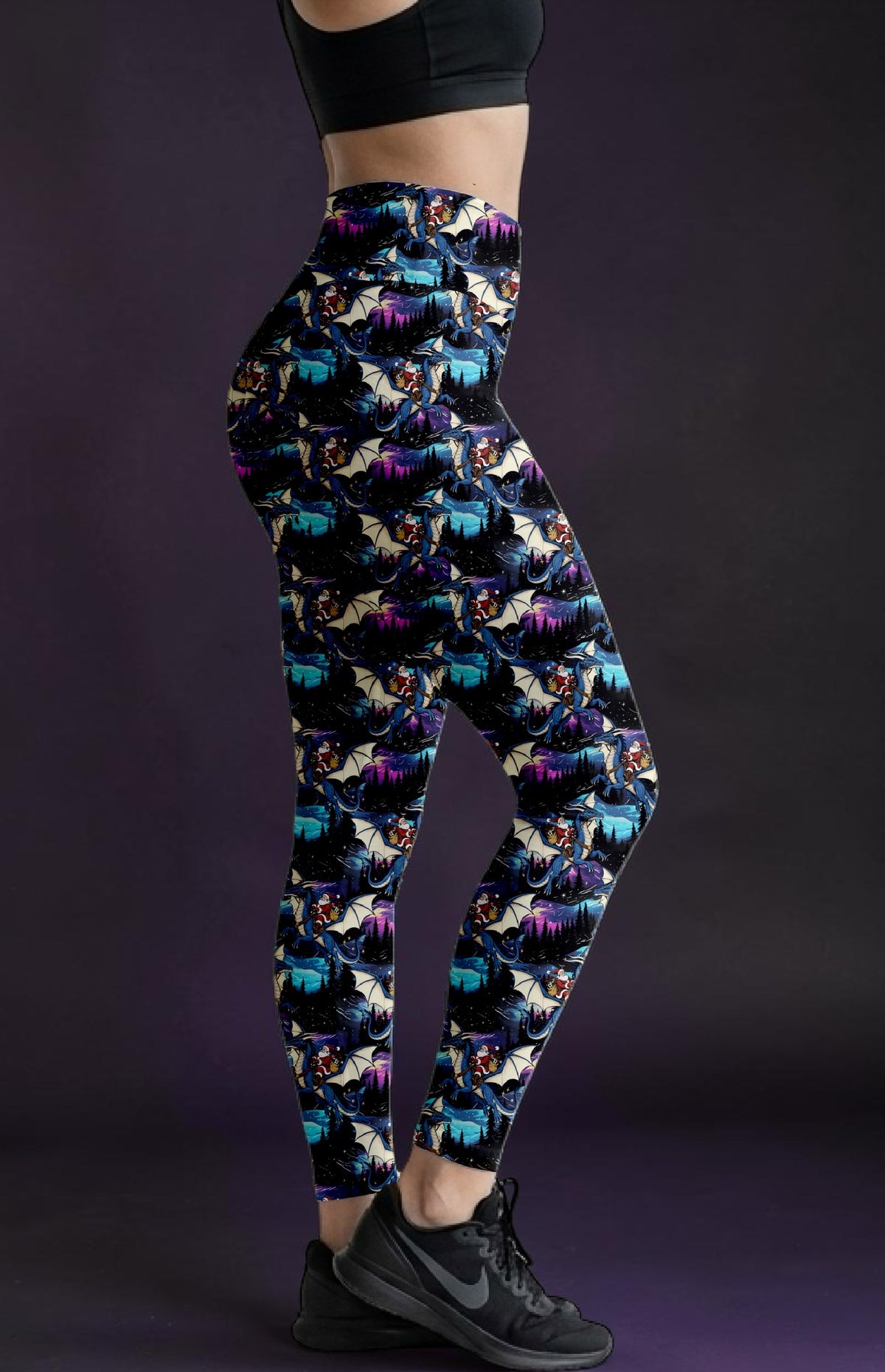 Santa’s Dragon ROK Leggings With Pockets