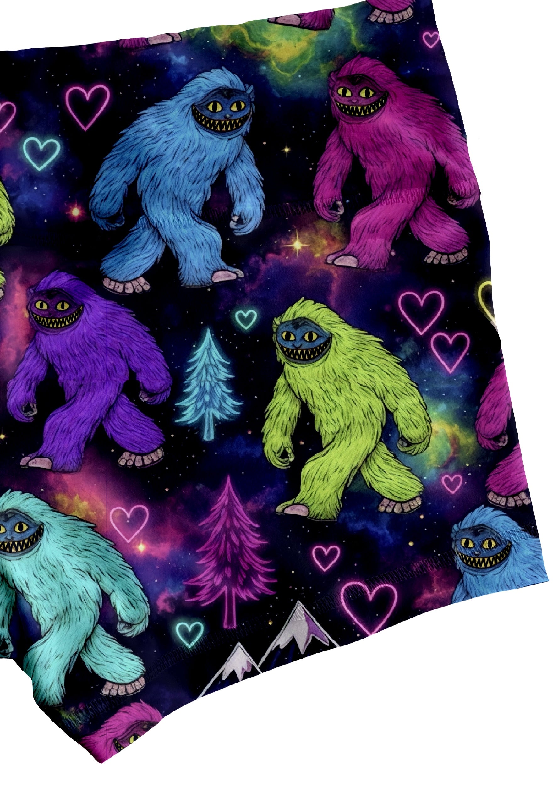 Trippy Yeti Hero Shorts No Pockets