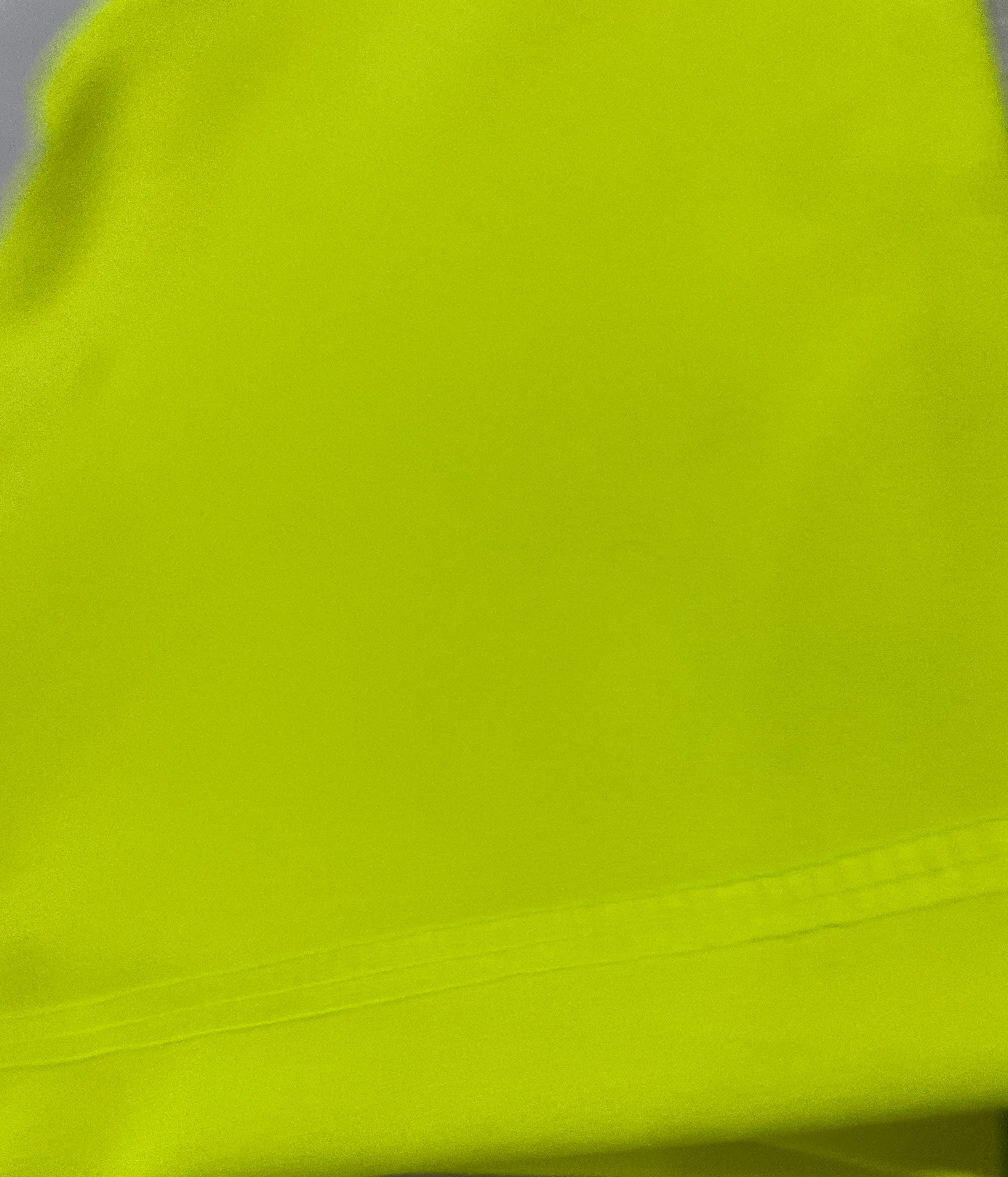 NEON YELLOW LUXE V NFS Shorts No Pockets