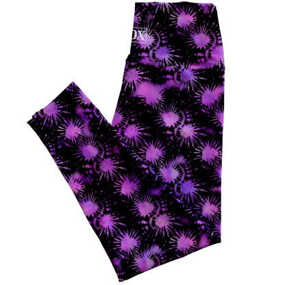 Purple Hippi Regular Rise Leggings