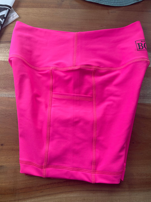 Pink Flex L 4.5 Pockets Midwaist