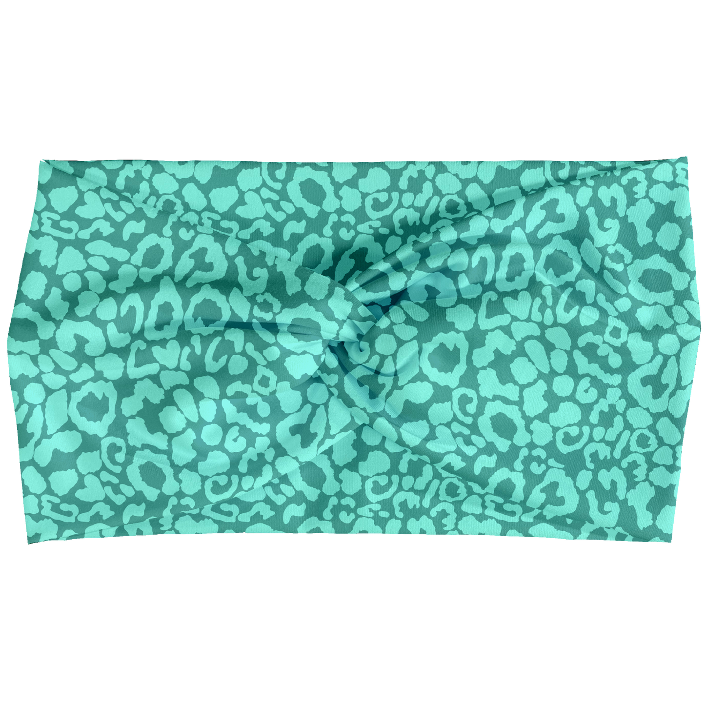 Teal Leo Twist Headbands