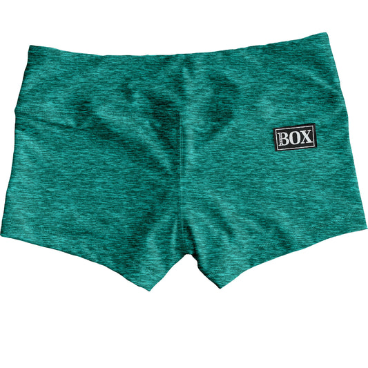 Teal Heather Shorts WITH POCKETS