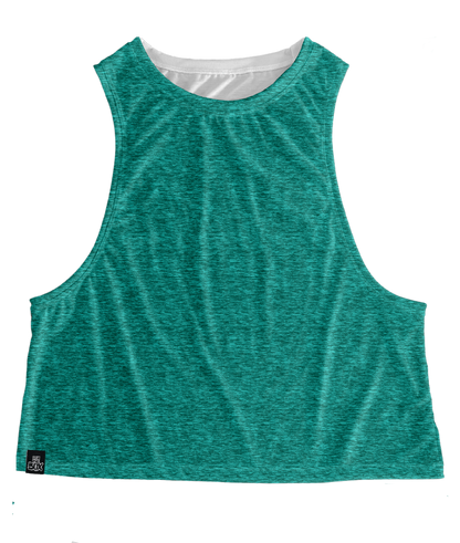 Teal Heathered Tops