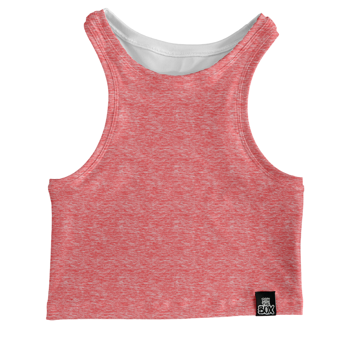 April Peach Heather Box Tank