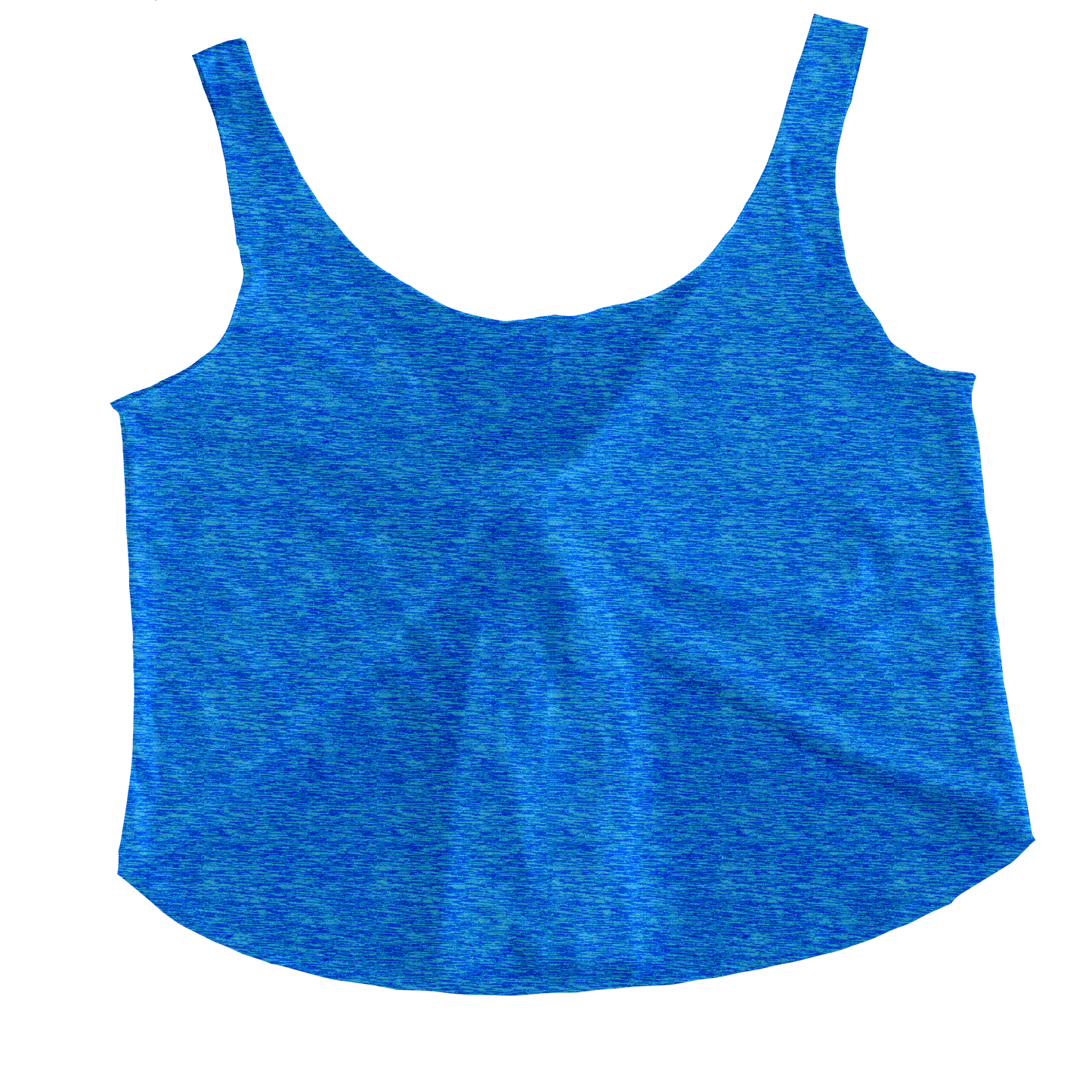 Bold Blue Heather Tieback Tank