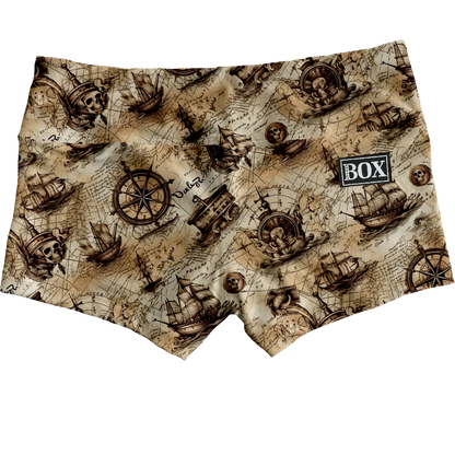 Treasure Map Shorts WITH POCKETS