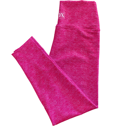 Pink Blast Heather Regular Rise Leggings