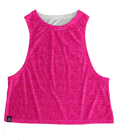 Pink Blast Heather Tops