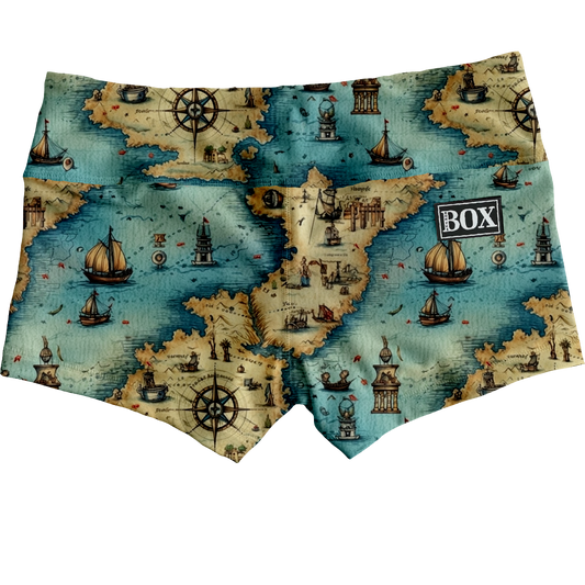 Pirate Ships Shorts WITH POCKETS