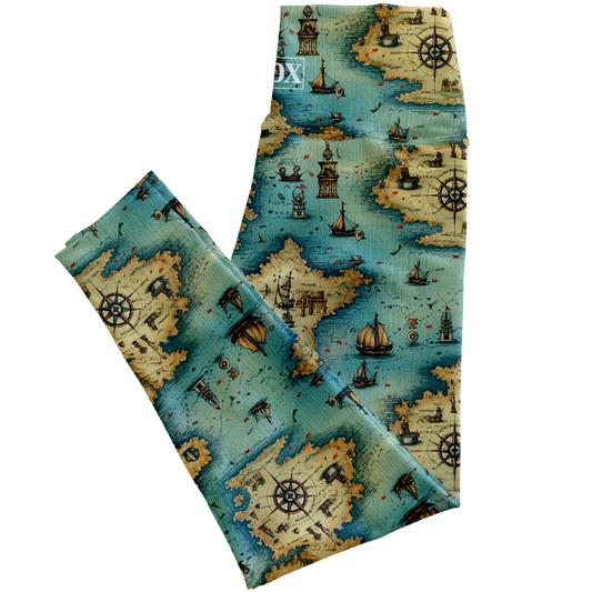 Pirate Ships Regular Rise Leggings