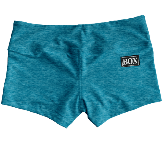 Med Teal Heather Shorts WITH POCKETS